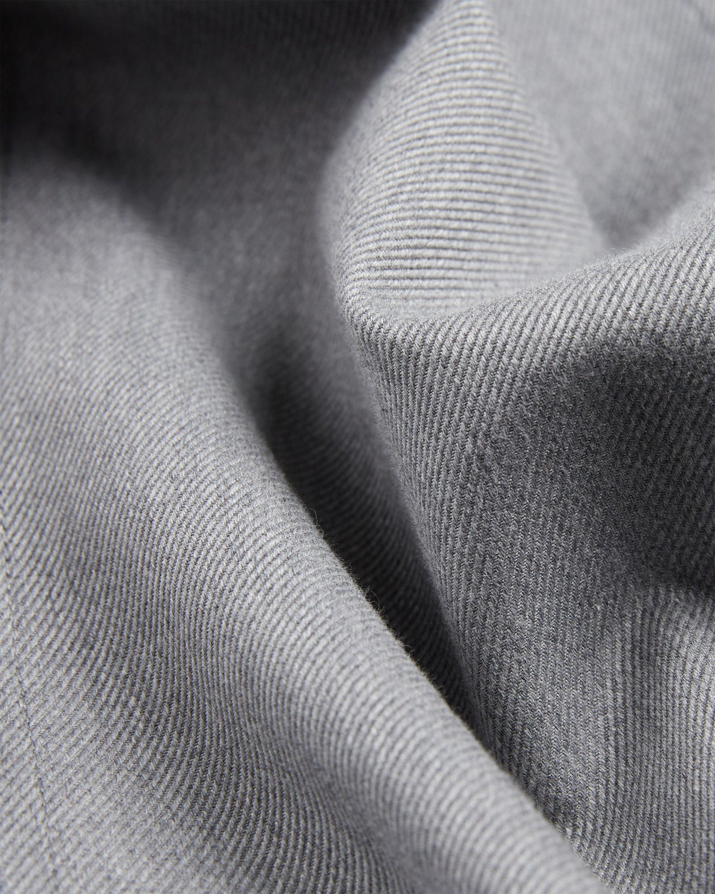 Regular fit wool and cotton drill trousers