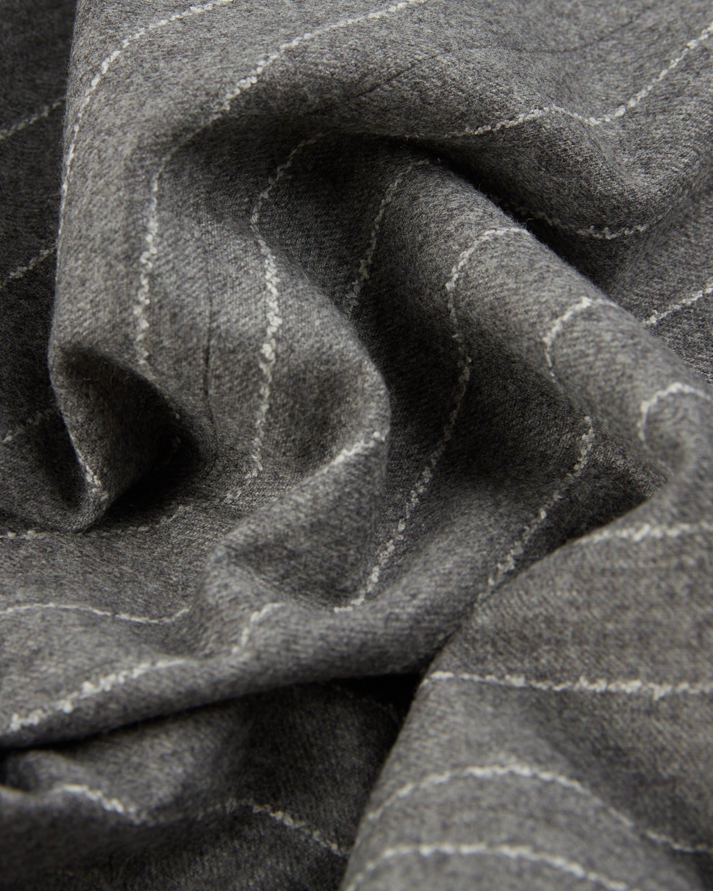 Zweireihige Jacke Regular Fit aus Flanell mit Nadelstreifen