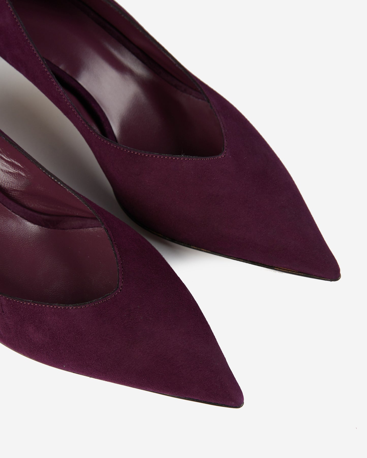 Suede leather pumps