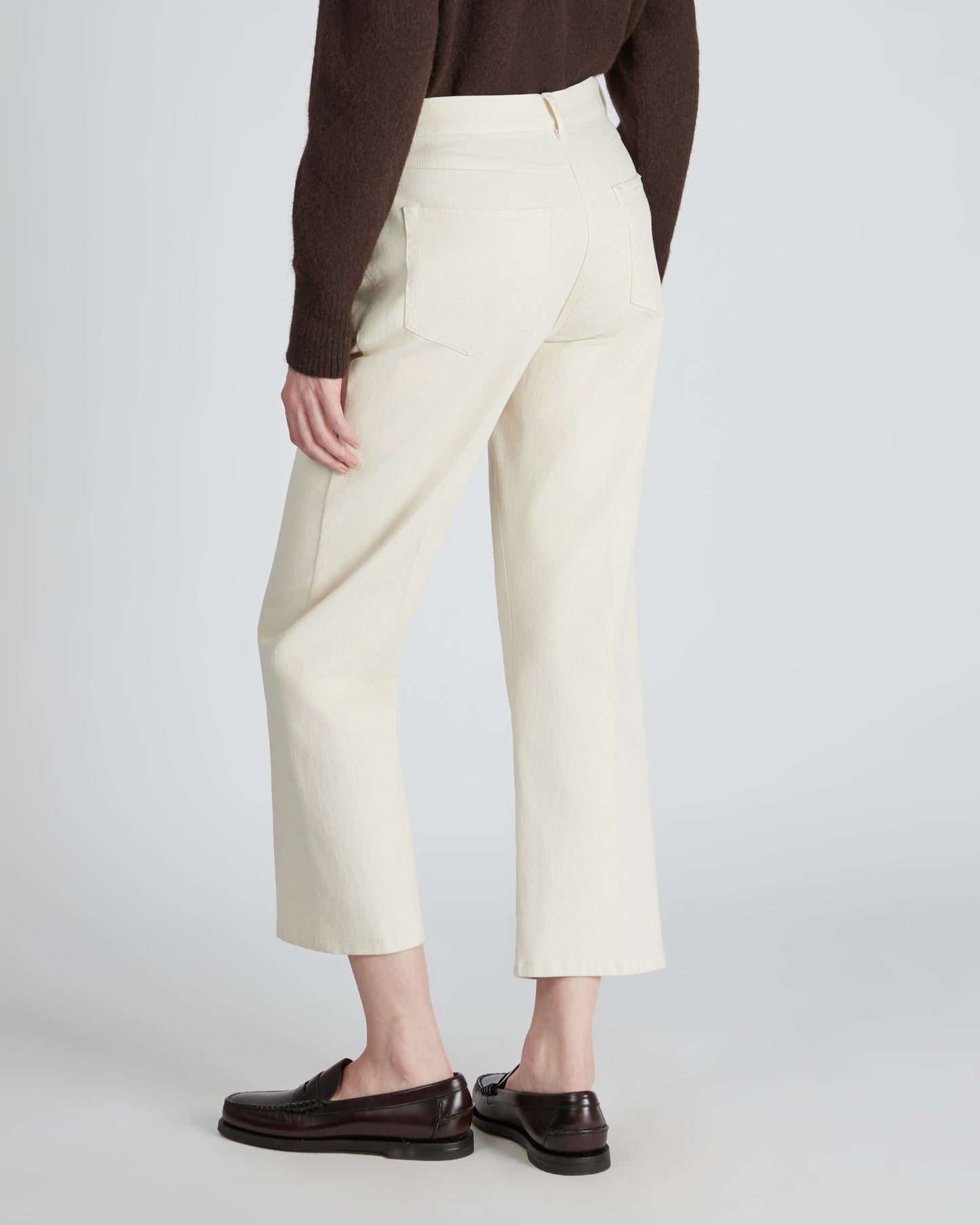 Regular fit five pocket cotton bull trousers