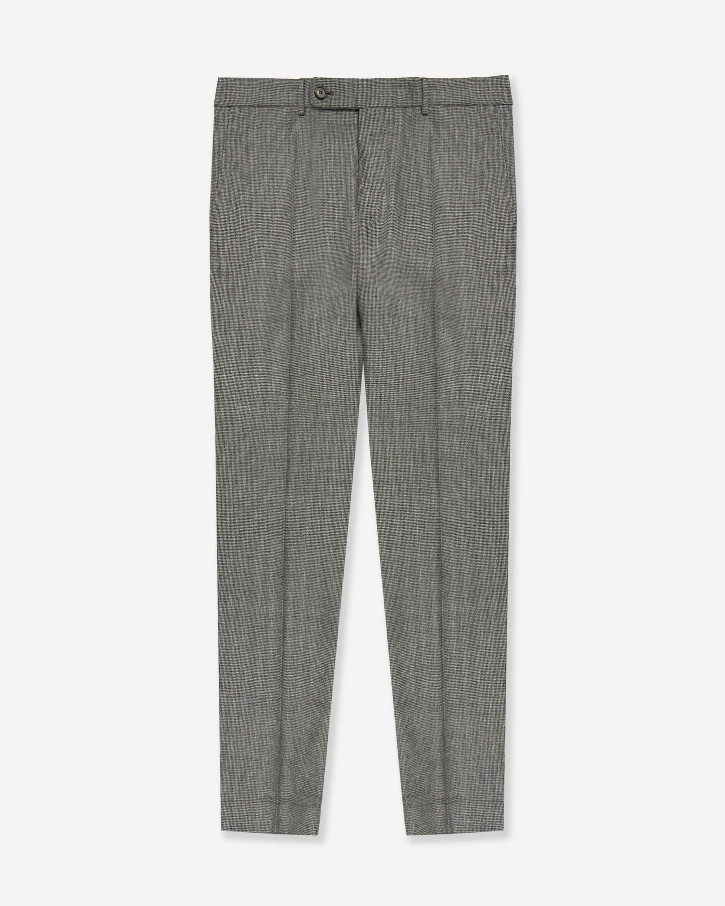 Tapered fit trousers in micro-patterned wool