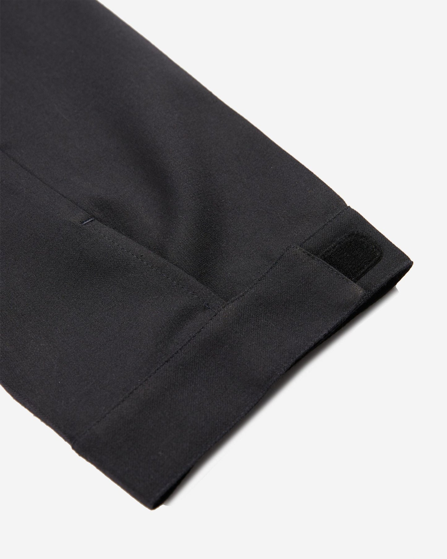 Tapered fit techno flannel trousers