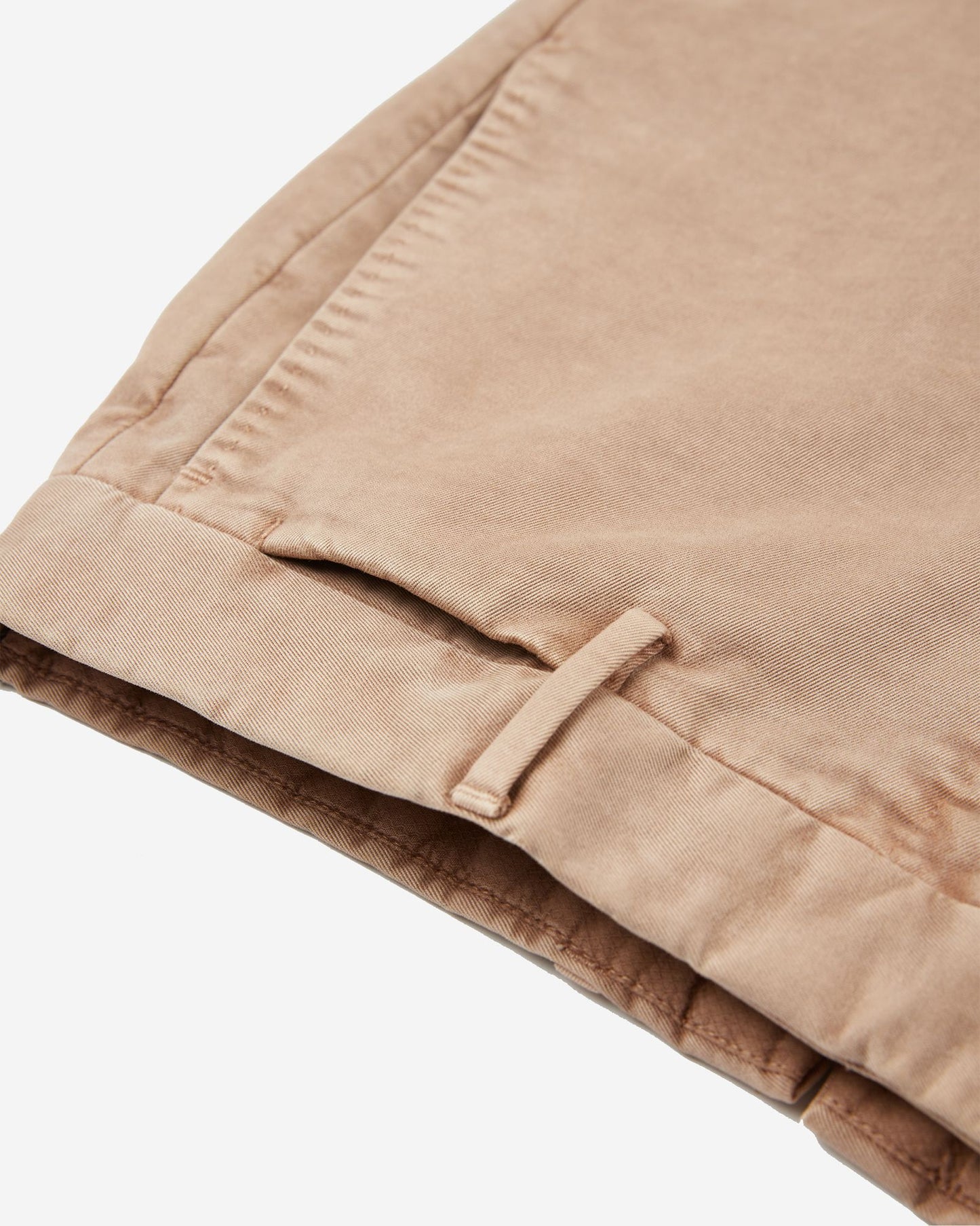 Tapered fit cotton trousers