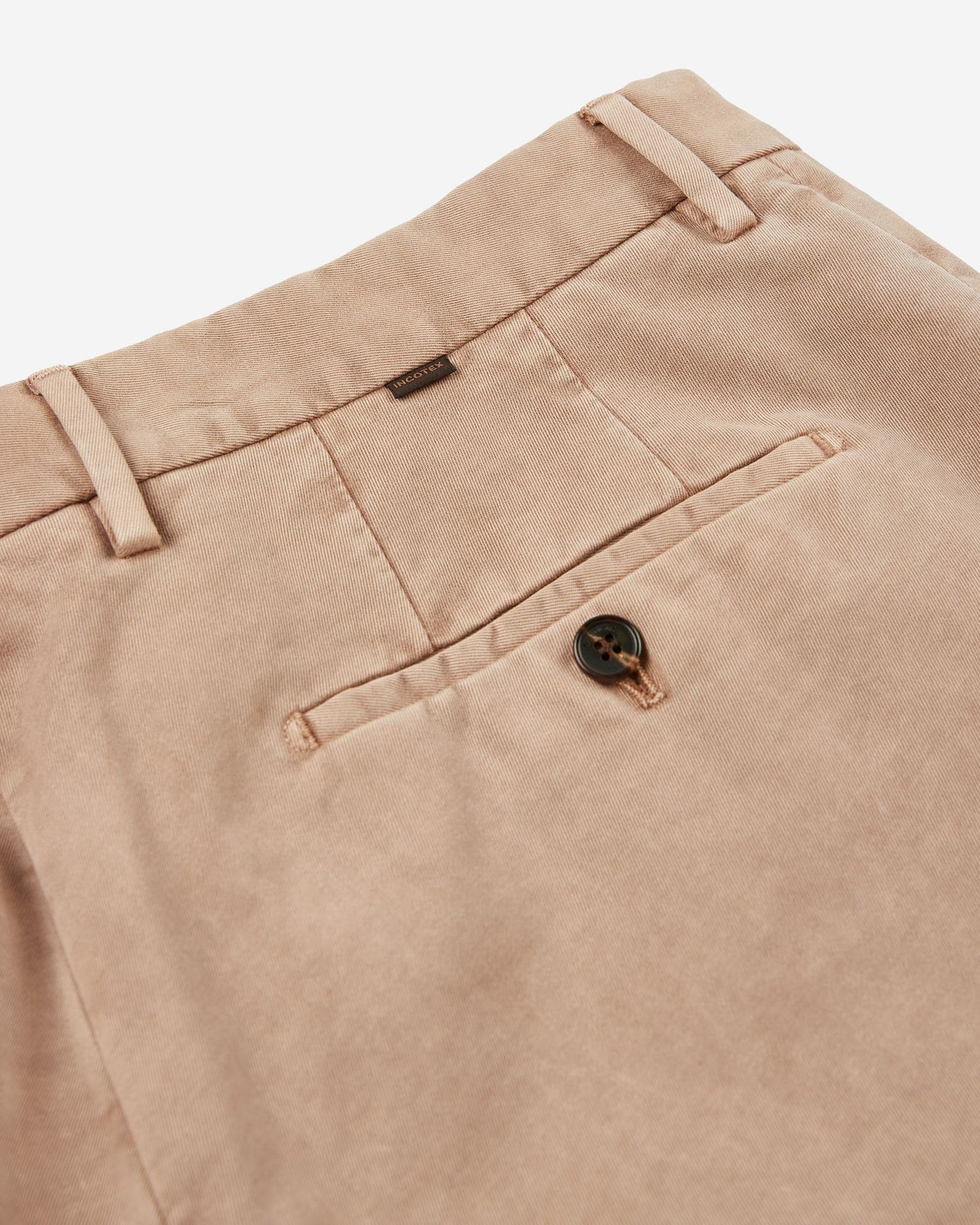 Tapered fit cotton trousers