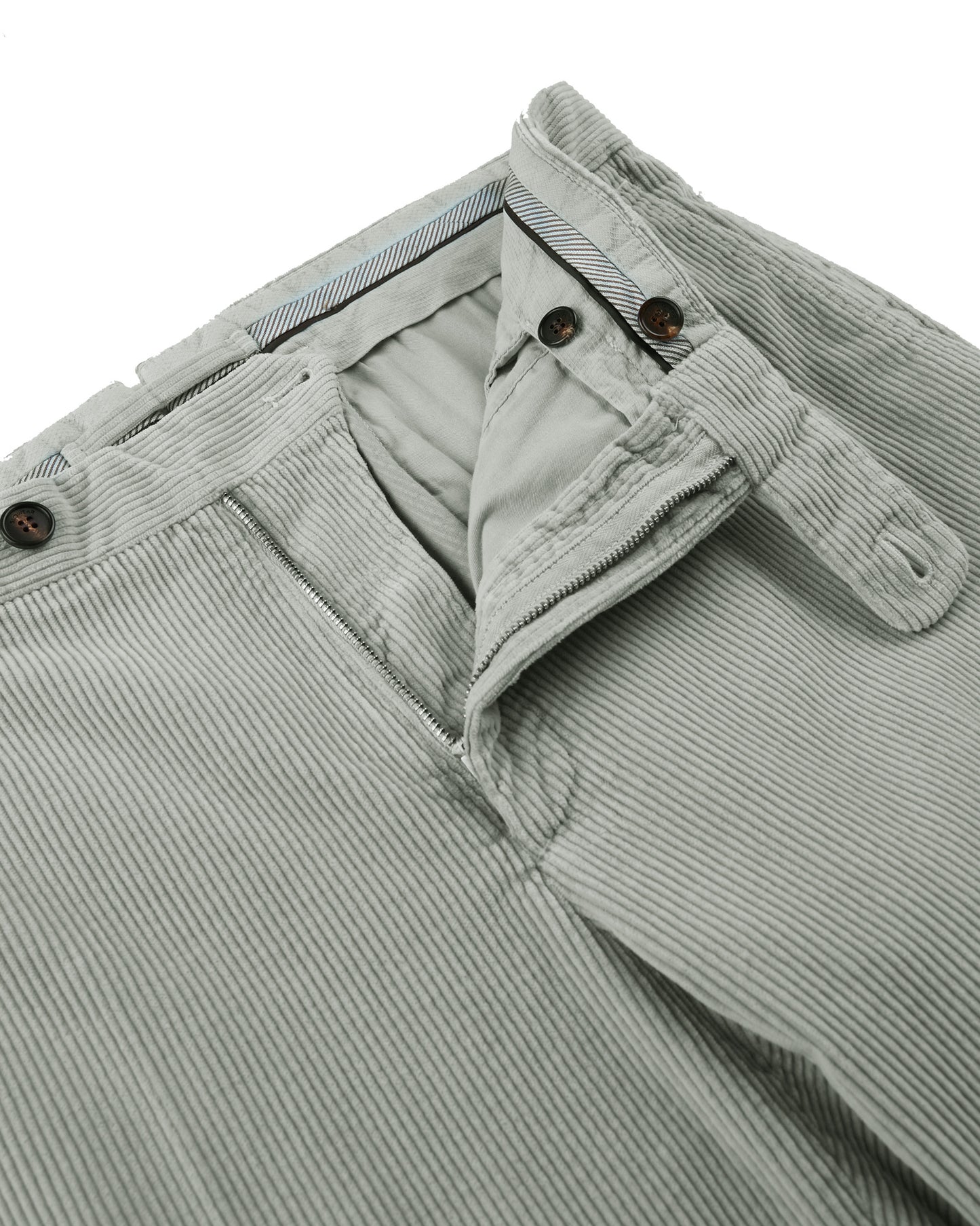 Pantalon tapered fit en velours côtelé