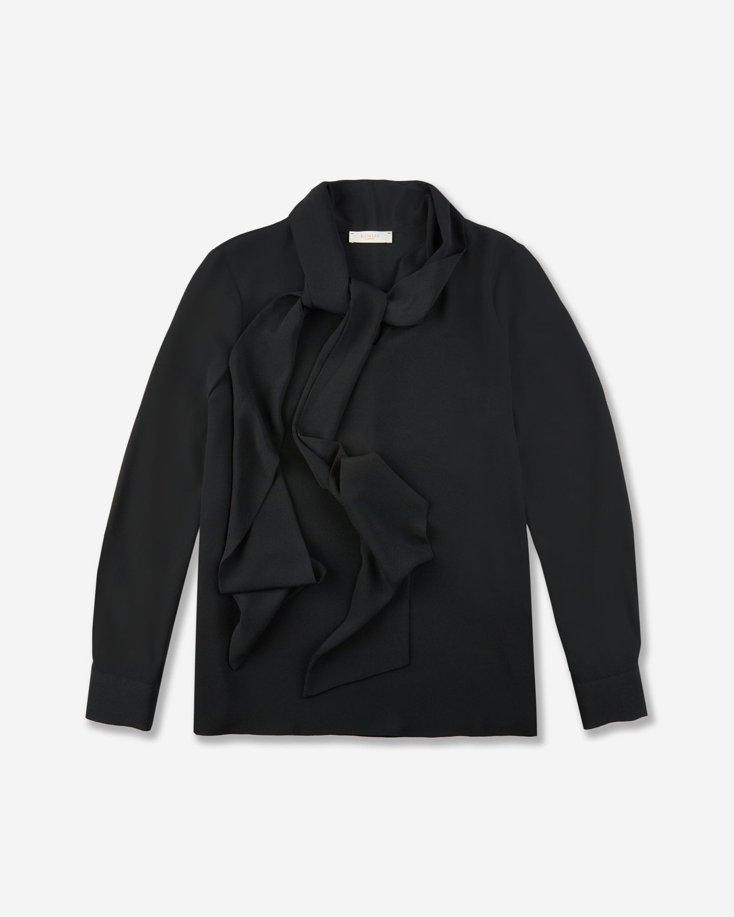 Silk and acetate crêpe de chine wide fit shirt
