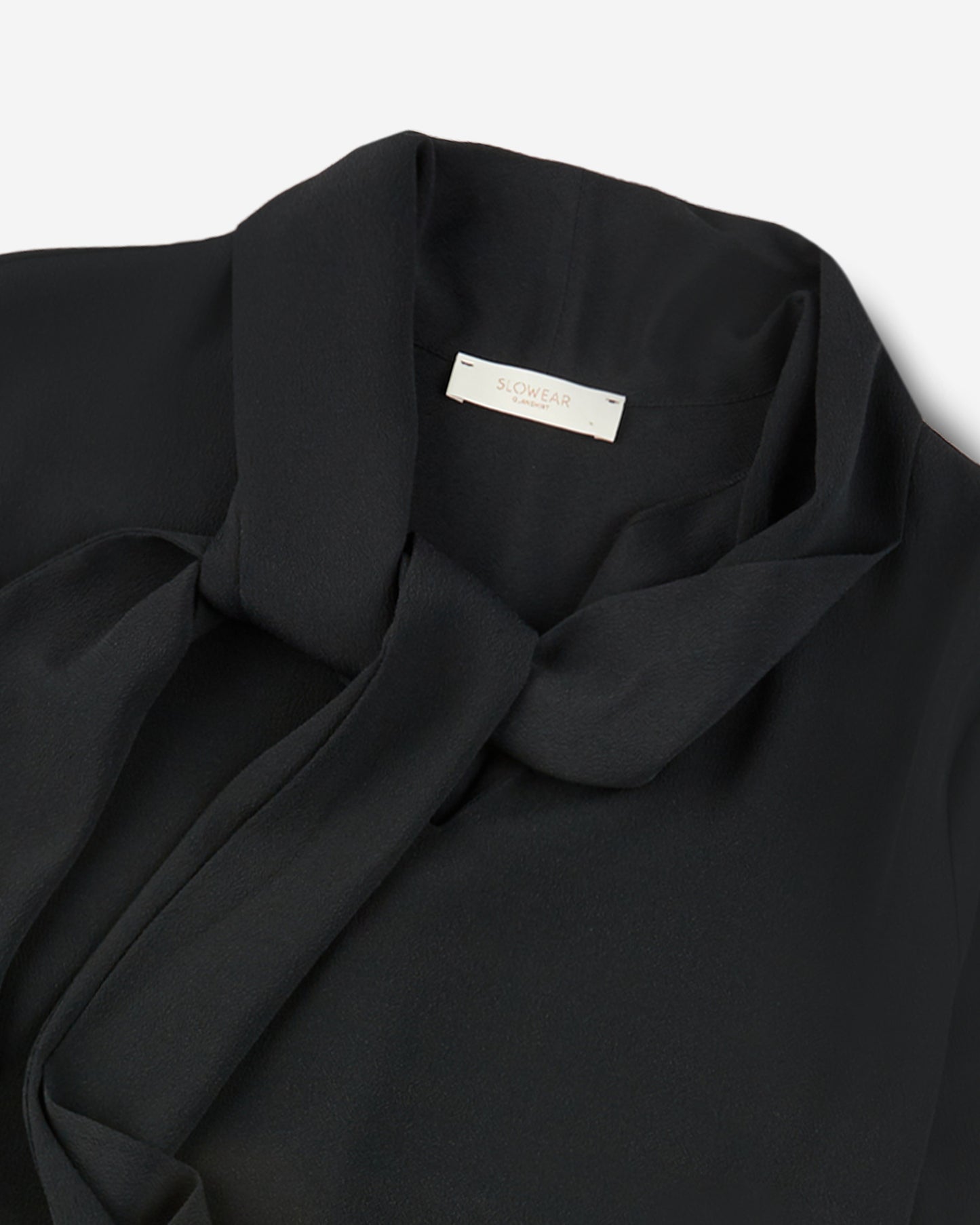 Silk and acetate crêpe de chine wide fit shirt