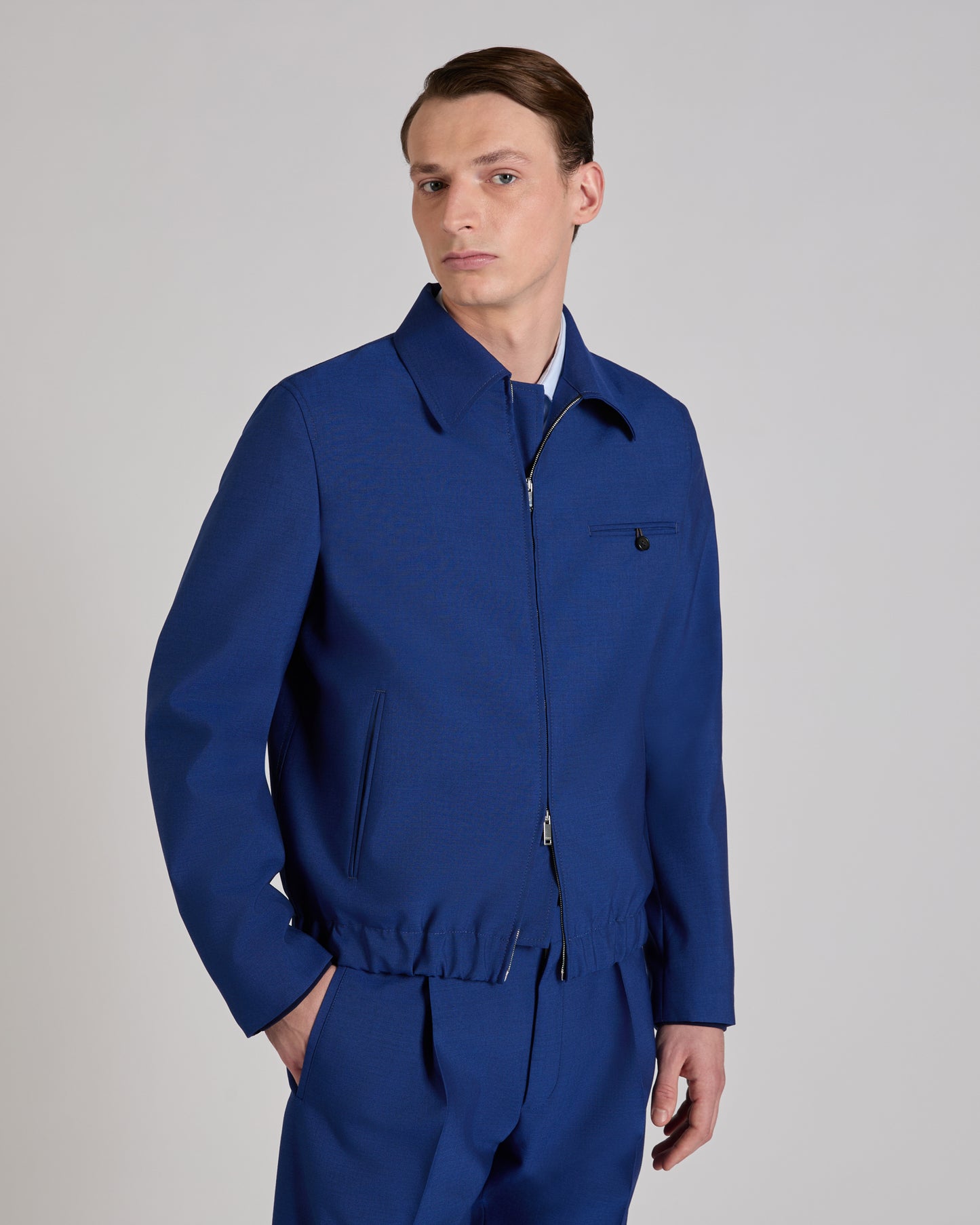 Wool fabric Primo bomber jacket