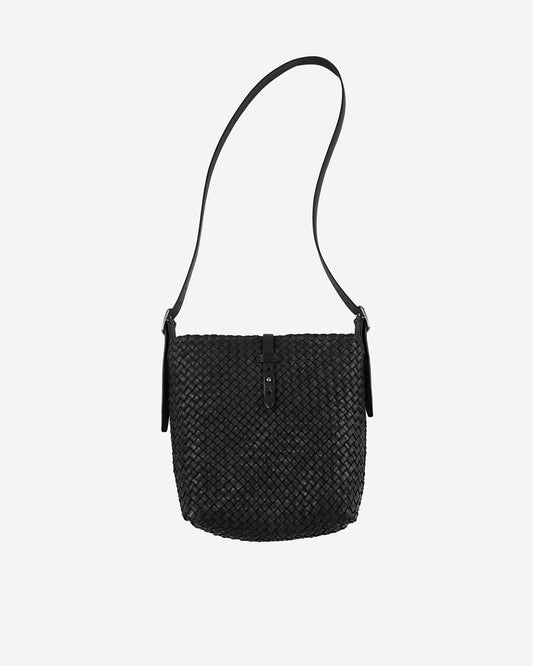 Massimo Palomba - Leather shoulder bag - black