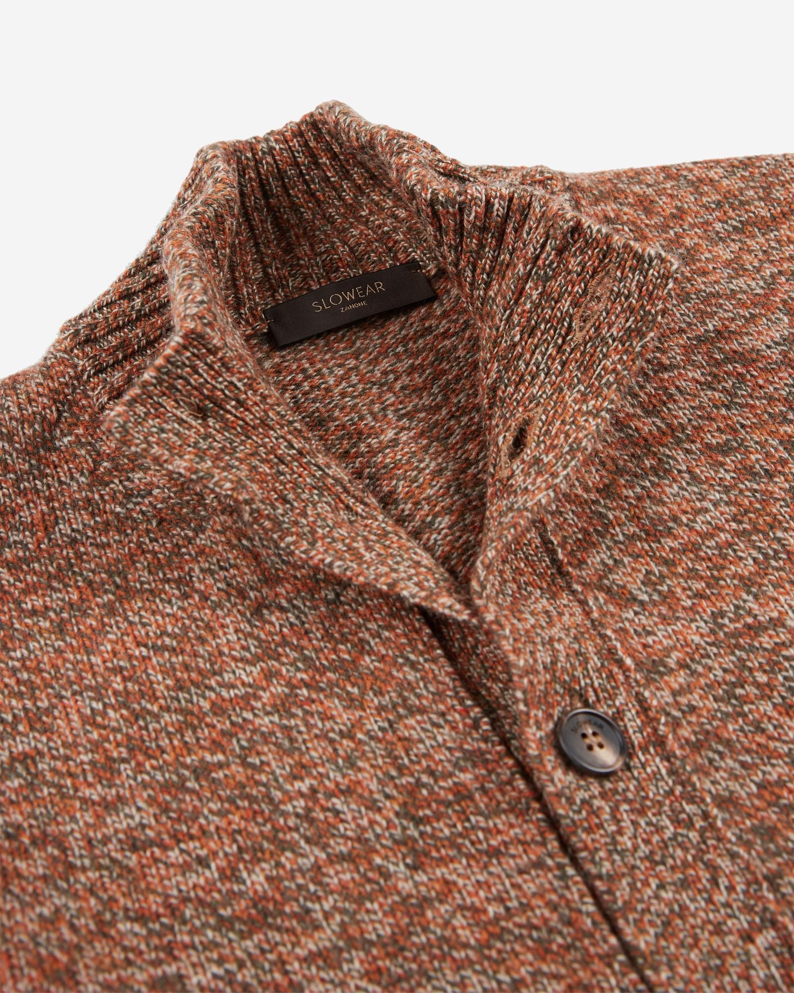 Slim fit Geelong wool bomber cardigan