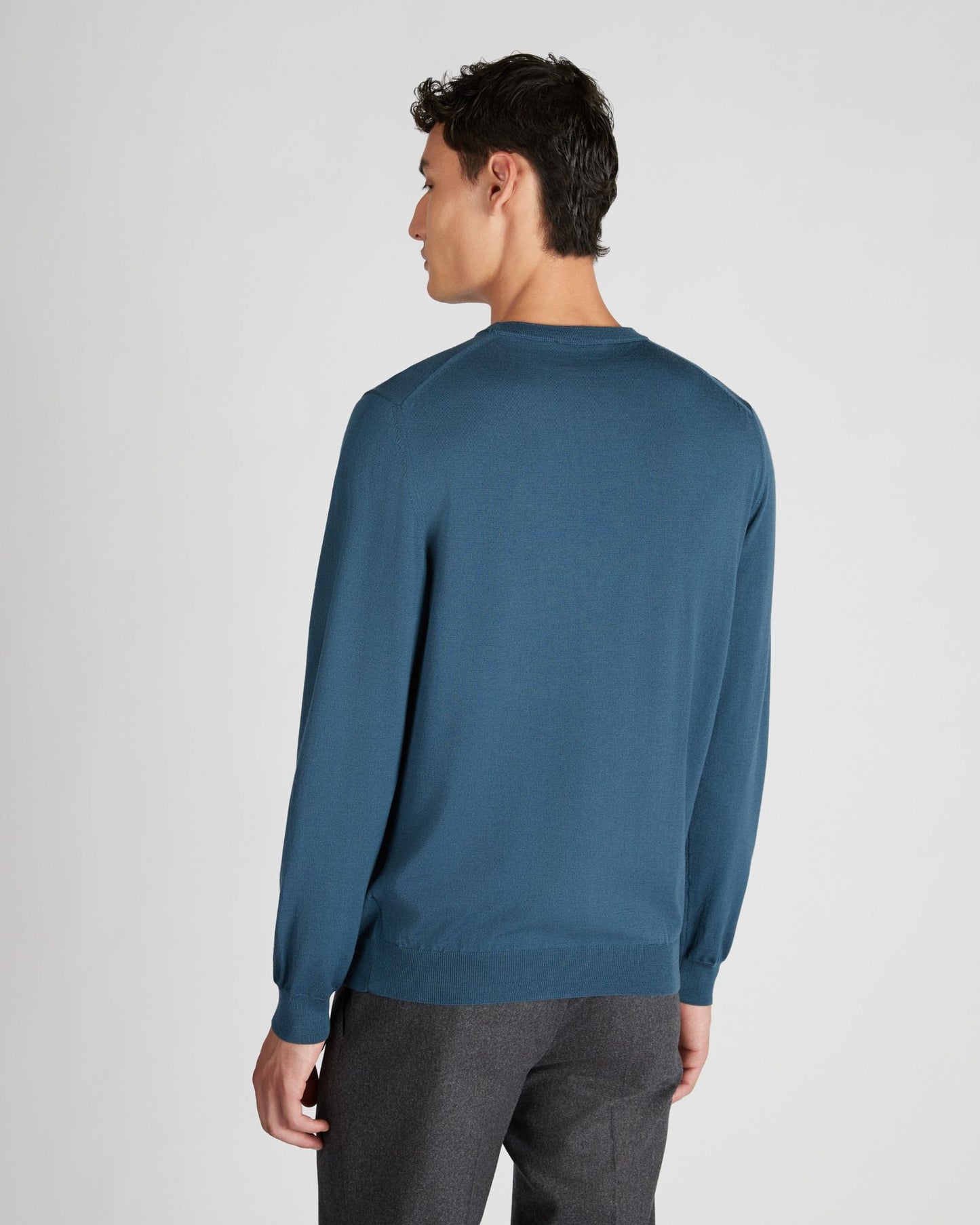 Slim fit Flexwool crewneck sweater