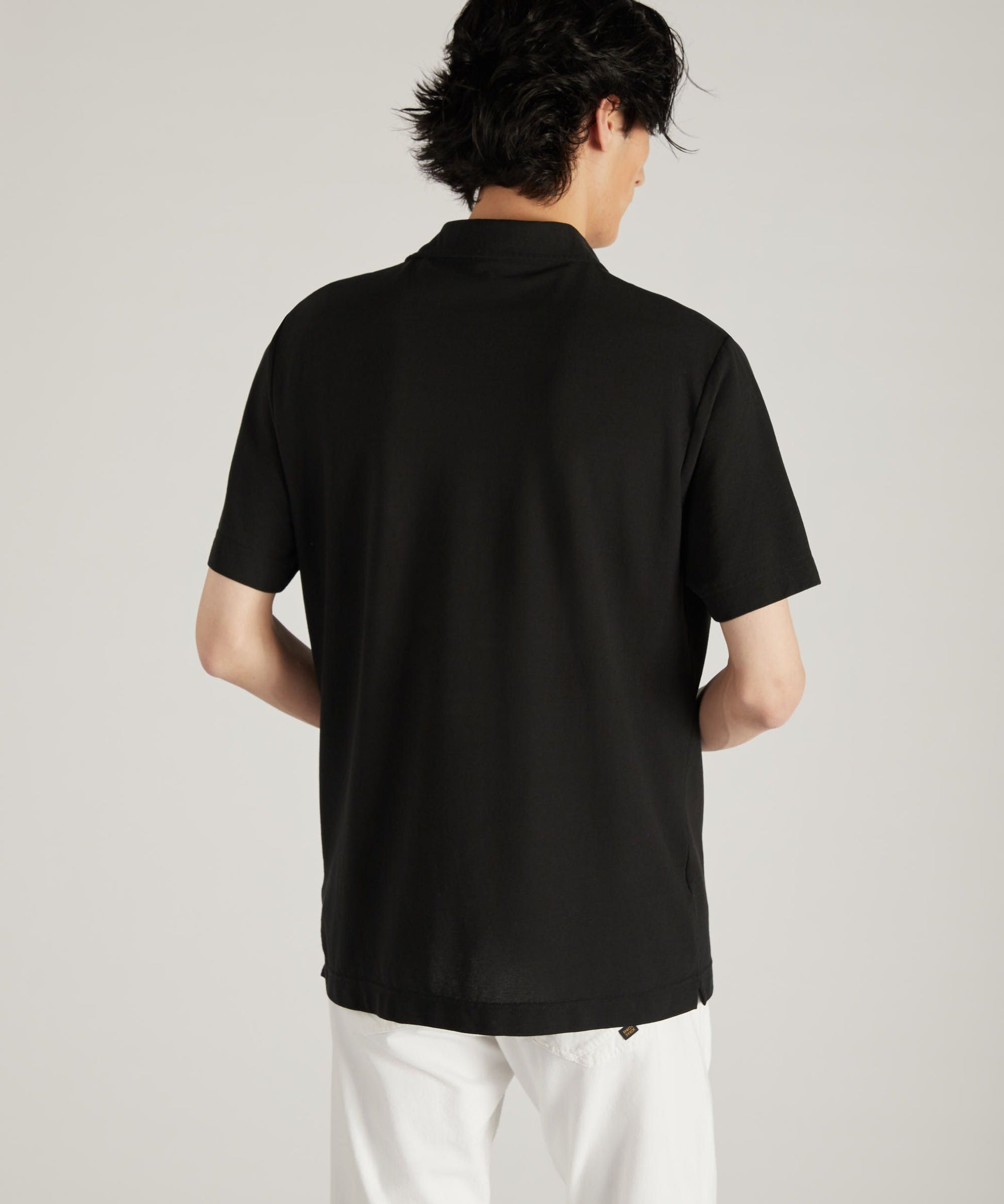 Zanone - Slim-fit organic IceCotton polo shirt - black