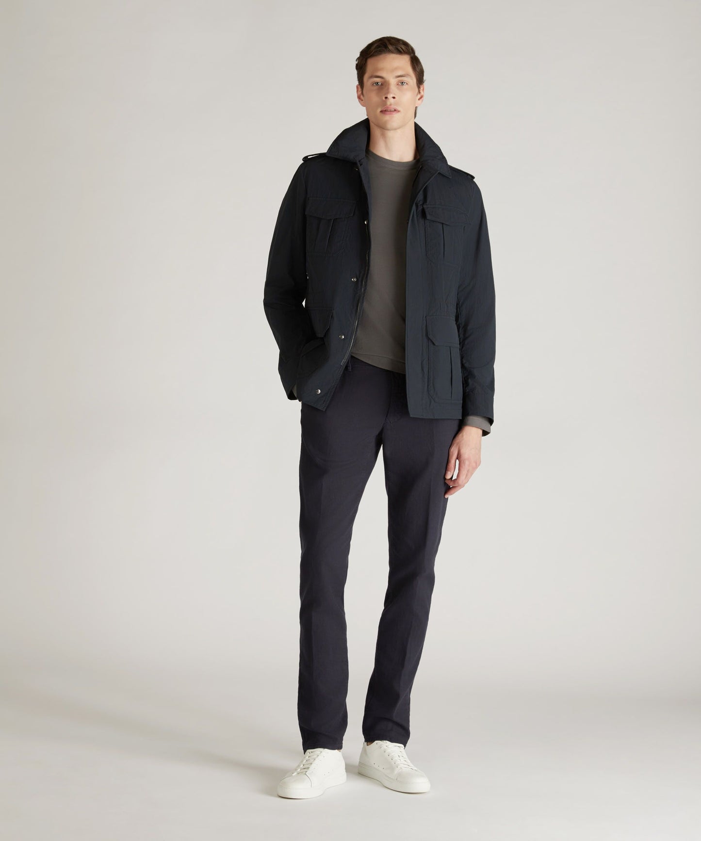 Zanone - Slim fit organic IceCotton T-shirt - asphalt