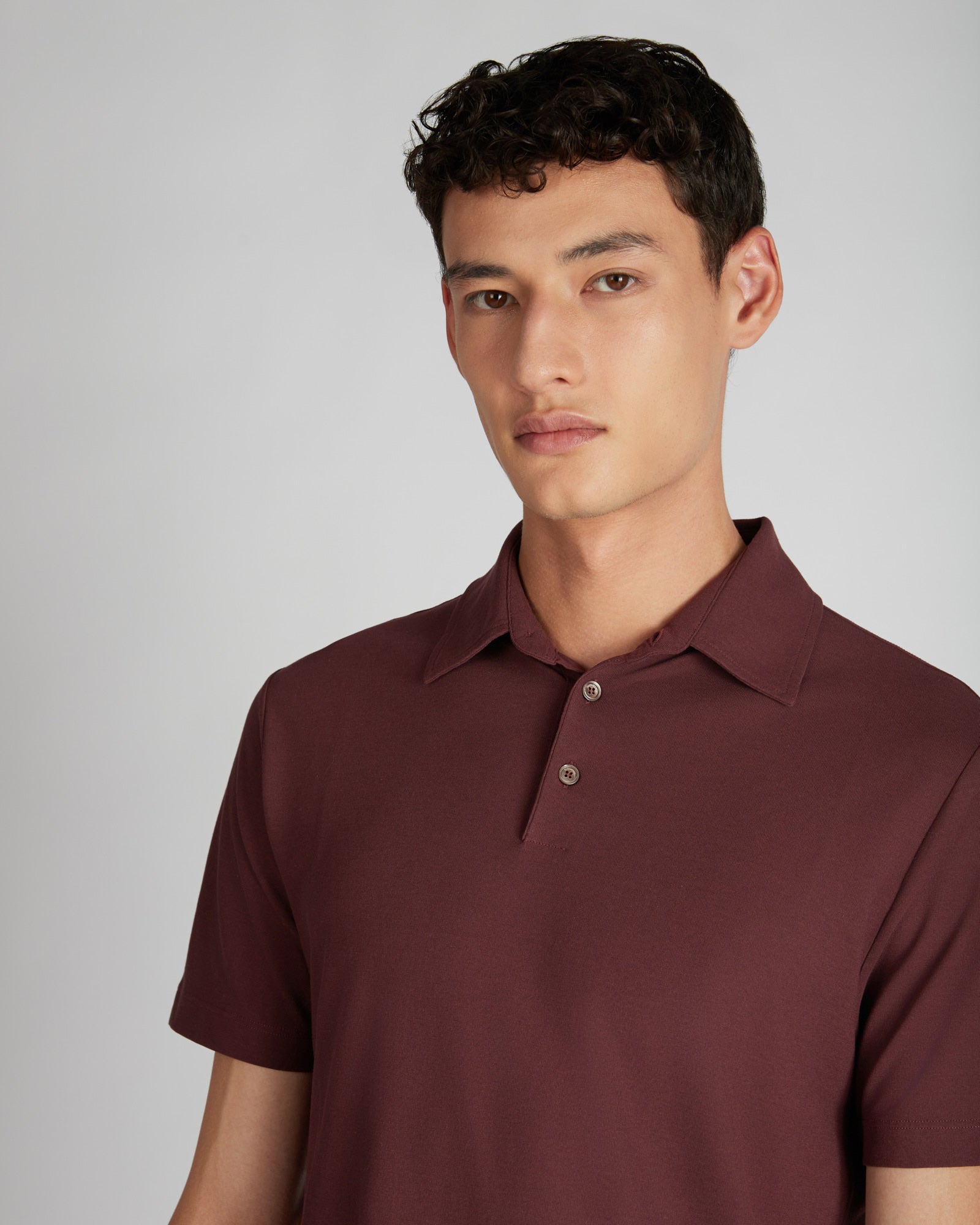 Slim-fit organic IceCotton polo shirt