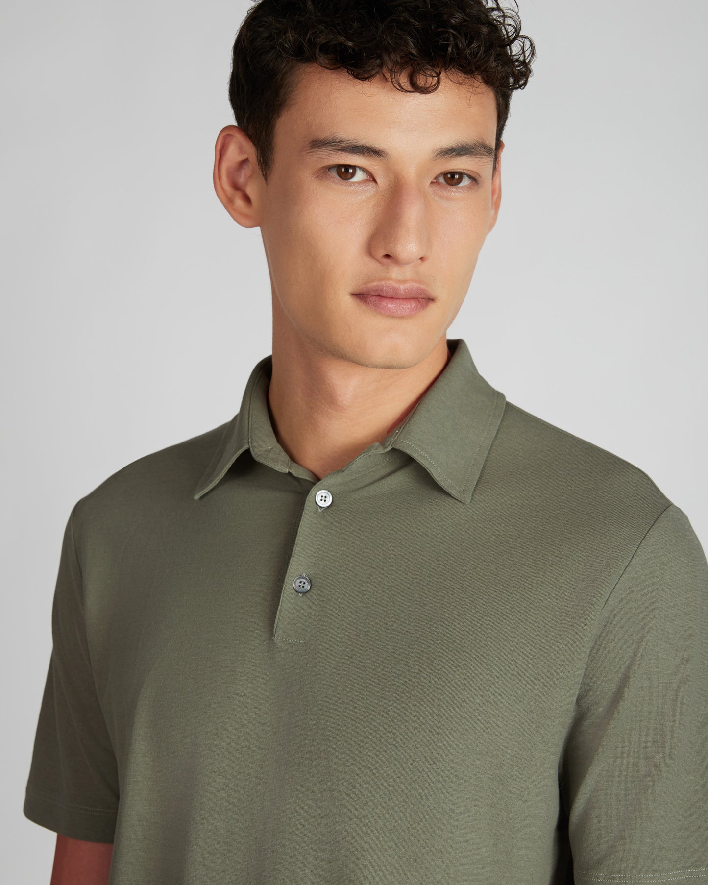 Slim-fit organic IceCotton polo shirt
