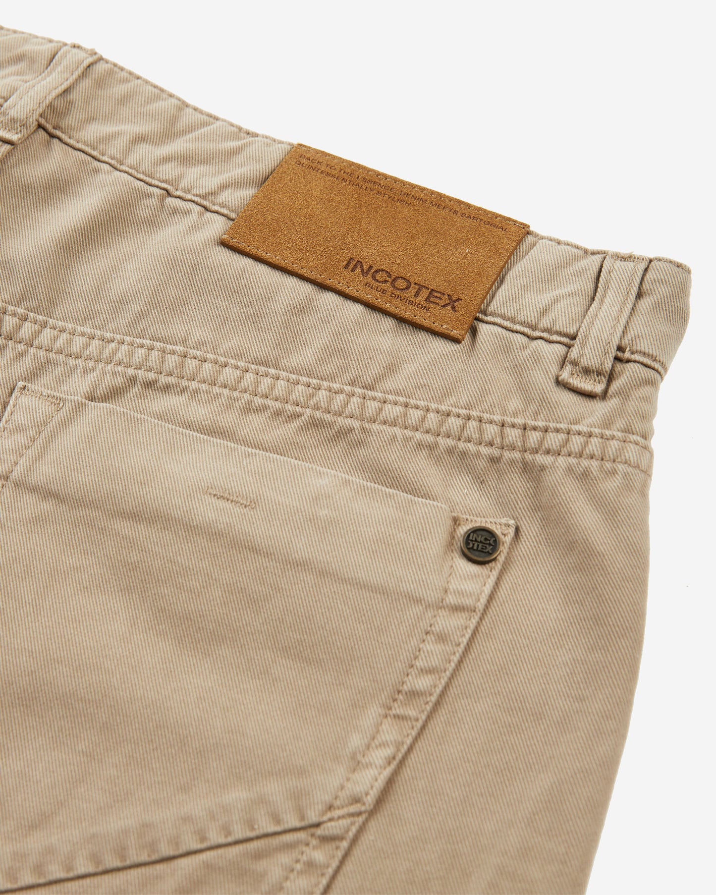 Slim-fit five-pocket trousers in cotton and cashmere