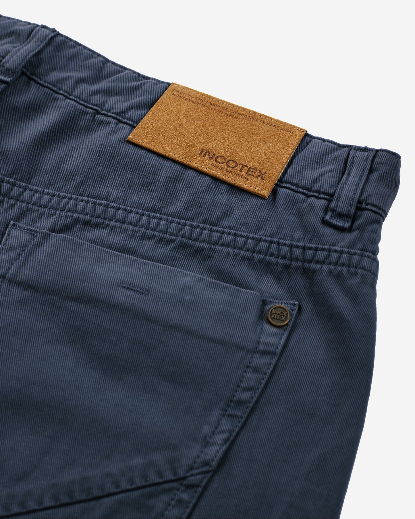 Slim-fit five-pocket trousers in cotton and cashmere